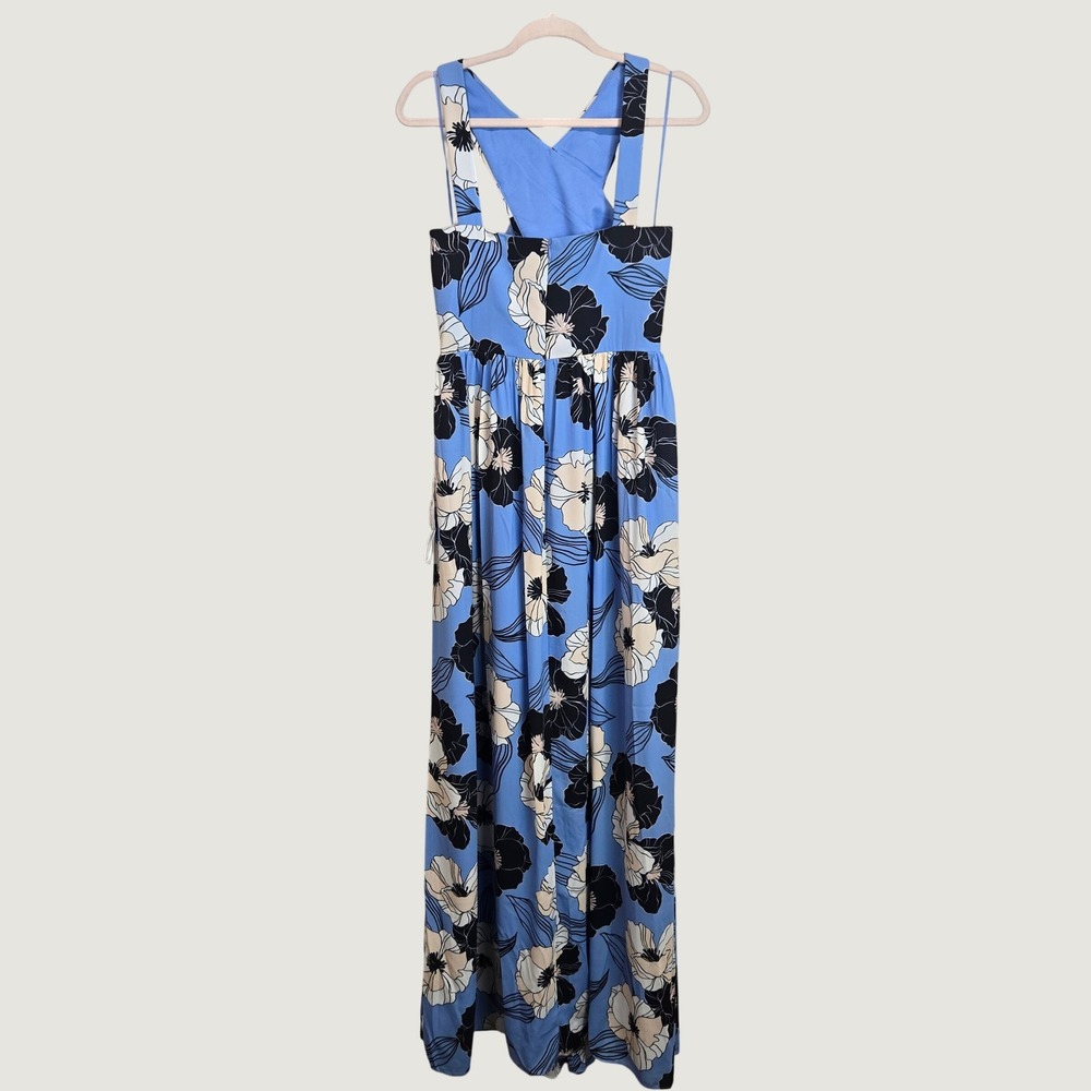 Dress The Population Rose Maxi Dress Sky Floral Large NWT Wedding Guest Garden - Picture 5 of 8